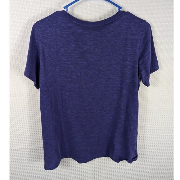 Nike Dri-Fit T-Shirt Womens Medium Purple Athletic Cut Scoop Neck Running Top - Picture 3 of 3